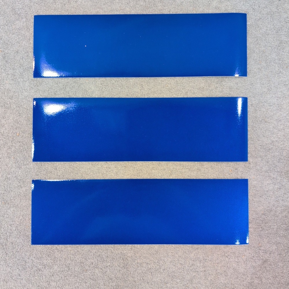 3M Scotchlite 680CR‎ Reflective Blue Graphic Film Adhesive Decal Strips 3 Pack